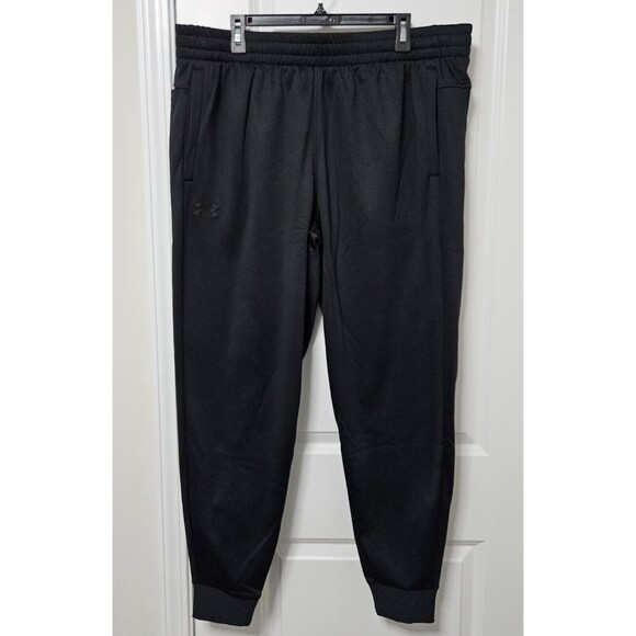 NWT Under Armour Fleece Joggers Men's 2XL Black Loose Pants Pockets Drawstring - Picture 5 of 10